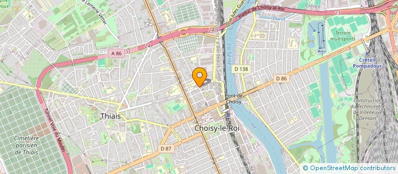 localisation de l'entreprise MADAME CORALIE TORDJMAN  CHOISY-LE-ROI