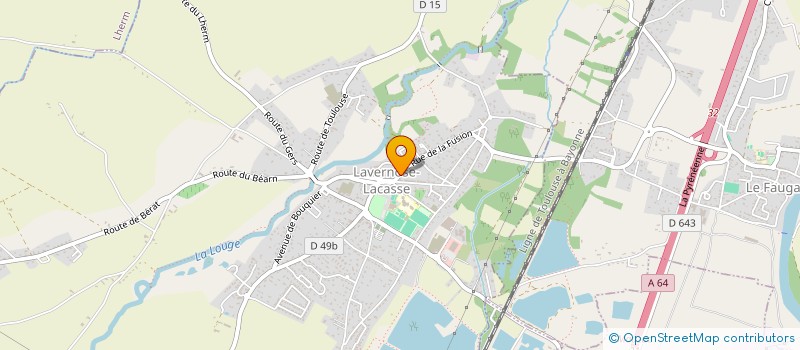 localisation de l'entreprise MADAME CORALIE TOULET  LAVERNOSE-LACASSE