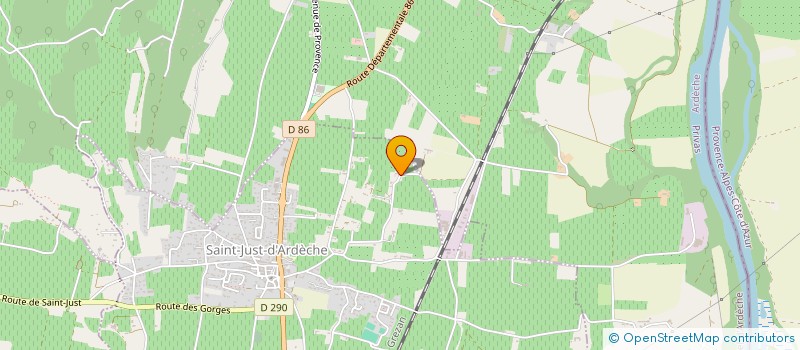 localisation de l'entreprise MADAME CORALIE TOURNAYRE  SAINT-JUST-D'ARDECHE