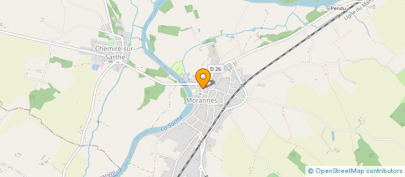 localisation de l'entreprise MADAME CORALIE TREMBLAYS  MORANNES SUR SARTHE-DAUMERAY