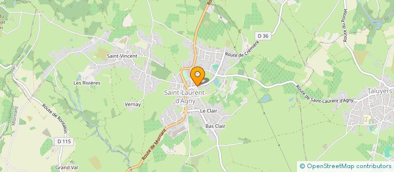 localisation de l'entreprise MADAME CORALIE TRICHARD  SAINT-LAURENT-D'AGNY