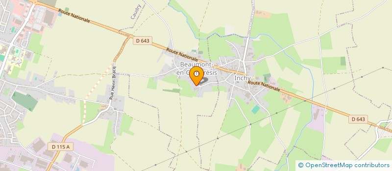 localisation de l'entreprise MADAME CORALIE TYTGAT à BEAUMONT-EN-CAMBRESIS
