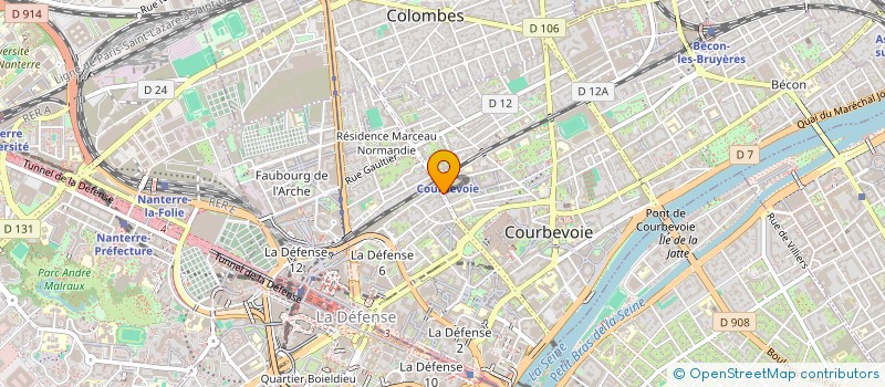 localisation de l'entreprise MADAME CORALIE VACCARINO à COURBEVOIE