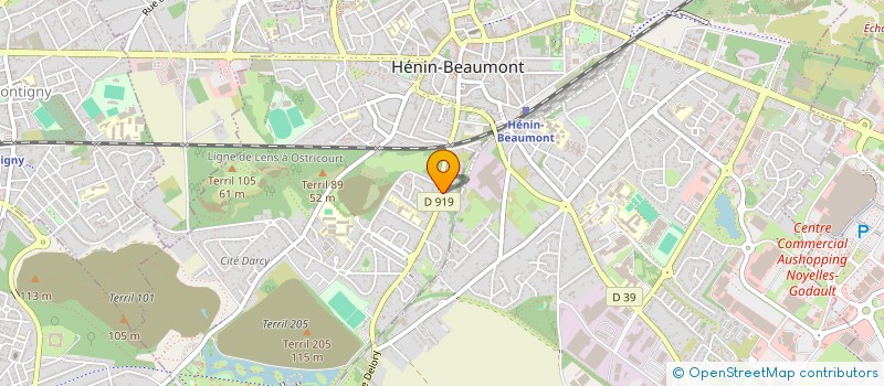 localisation de l'entreprise MADAME CORALIE VANDEKERKHOVE à HENIN-BEAUMONT