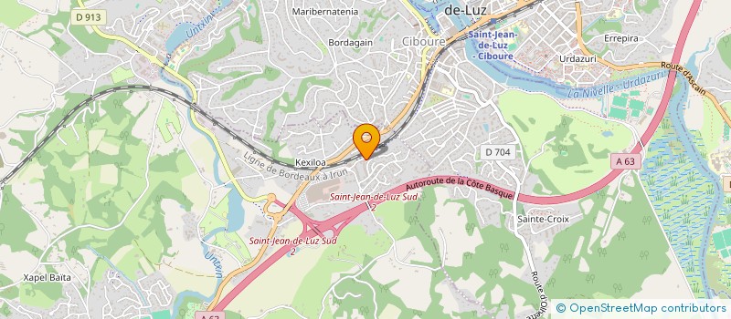 localisation de l'entreprise MADAME CORALIE VASSEUR à URRUGNE