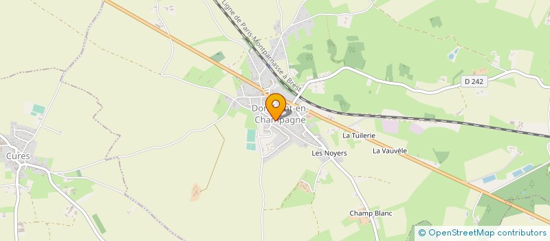 localisation de l'entreprise MADAME CORALIE VEAU à DOMFRONT-EN-CHAMPAGNE