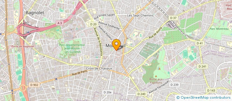 localisation de l'entreprise MADAME CORALIE VEGA à MONTREUIL