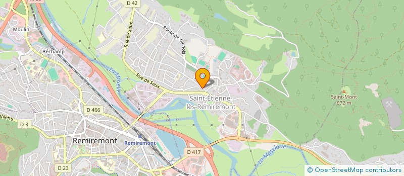 localisation de l'entreprise MADAME CORALIE VERDUN à SAINT-ETIENNE-LES-REMIREMONT