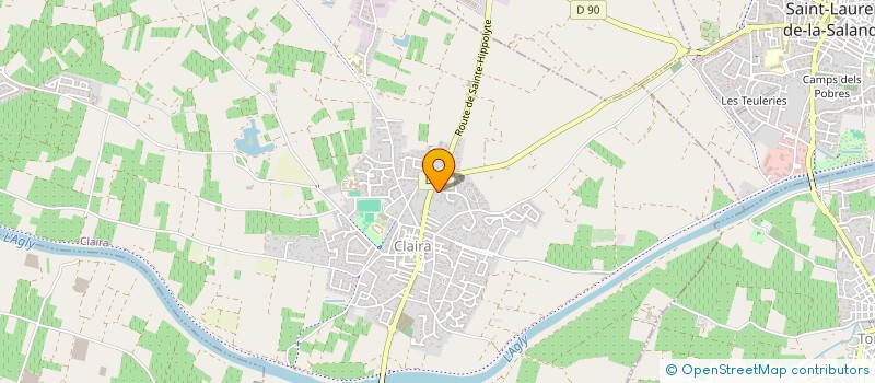 localisation de l'entreprise MADAME CORALIE VERET  CLAIRA