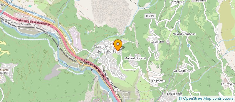 localisation de l'entreprise MADAME CORALIE VERNEY  SAINT-MARTIN-DE-LA-PORTE