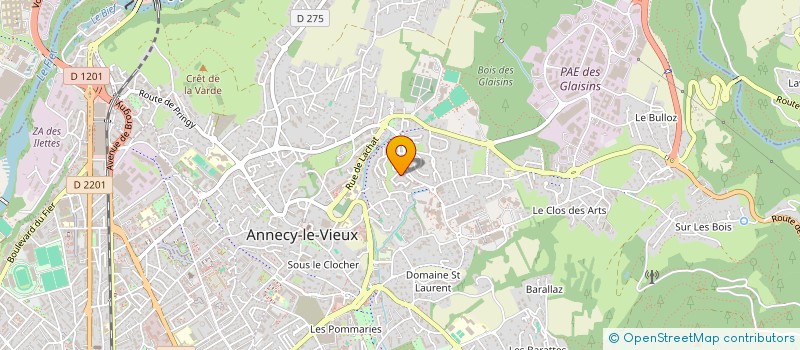 localisation de l'entreprise MADAME CORALIE VEYRET à ANNECY