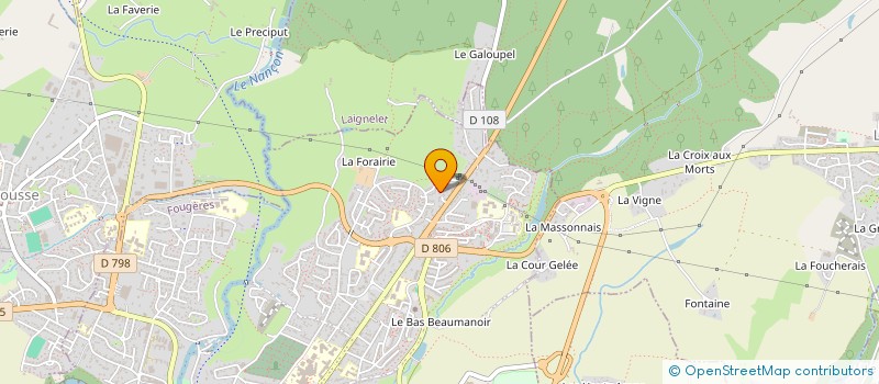 localisation de l'entreprise MADAME CORALIE VIOLAINE LHERMELIN à FOUGERES