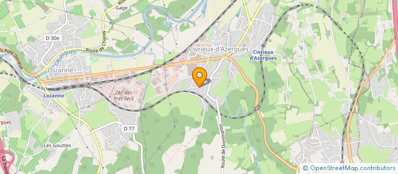localisation de l'entreprise MADAME CORALIE VITTOZ à CIVRIEUX-D'AZERGUES