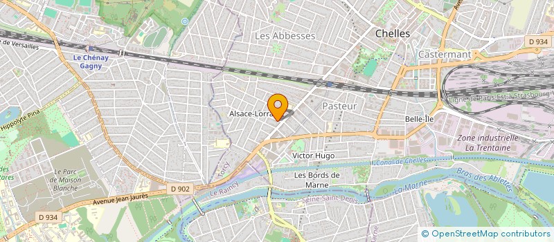 localisation de l'entreprise MADAME CORALIE VOISIN  CHELLES