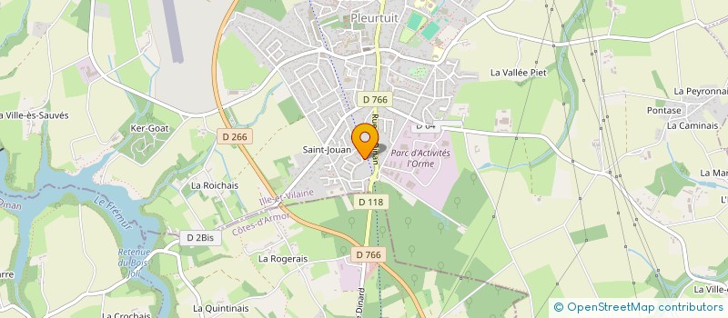 localisation de l'entreprise MADAME CORALIE WANNYN  PLEURTUIT