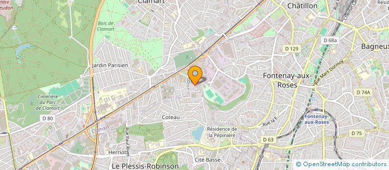 localisation de l'entreprise MADAME CORALIE WATTEBLED à CLAMART