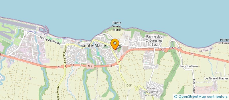 localisation de l'entreprise MADAME CORALIE ZILMIA  SAINTE-MARIE