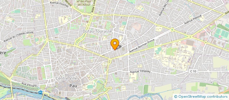 localisation de l'entreprise MADAME CORALINE BEDON à PAU