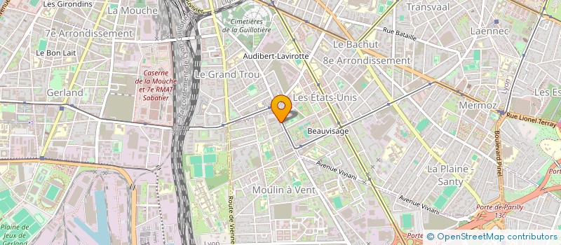 localisation de l'entreprise MADAME CORALINE BIGALET  VENISSIEUX