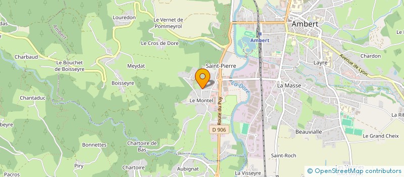 localisation de l'entreprise MADAME CORALINE BLINEAU  AMBERT