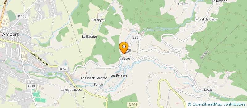 localisation de l'entreprise MADAME CORALINE CALMARD  AMBERT