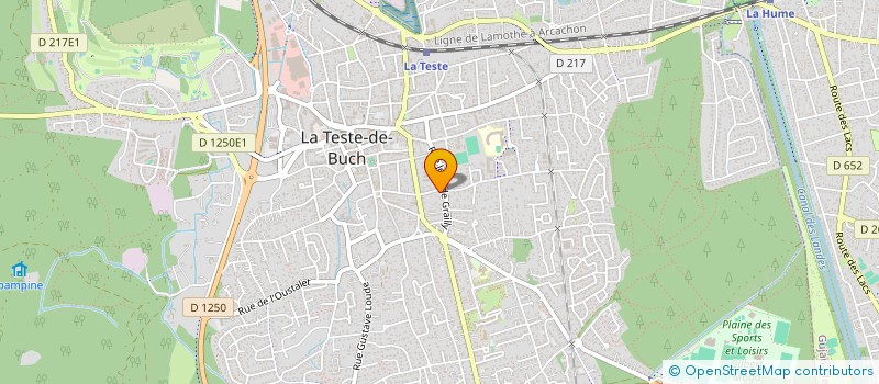 localisation de l'entreprise MADAME CORALINE CASTELAIN  LA TESTE-DE-BUCH