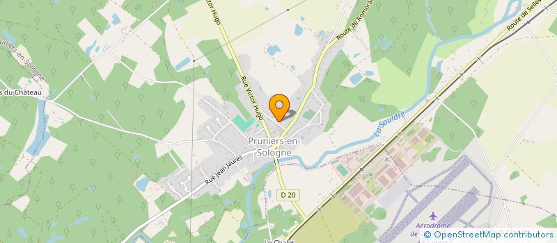 localisation de l'entreprise MADAME CORALINE CHAUSSET  PRUNIERS-EN-SOLOGNE