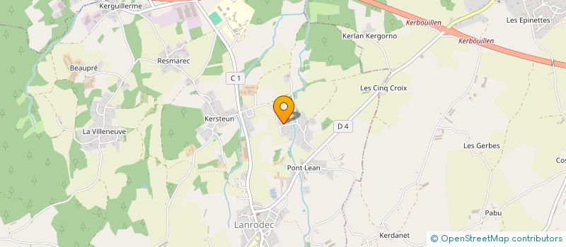 localisation de l'entreprise MADAME CORALINE CHAVEROU  LANRODEC