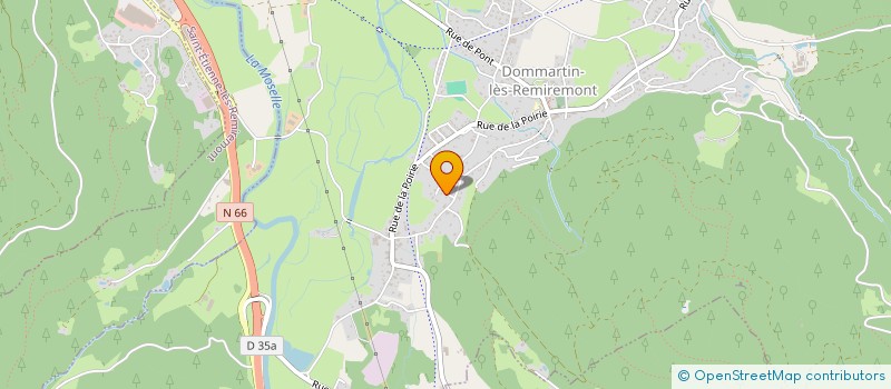localisation de l'entreprise MADAME CORALINE CHEVALLEY  DOMMARTIN-LES-REMIREMONT