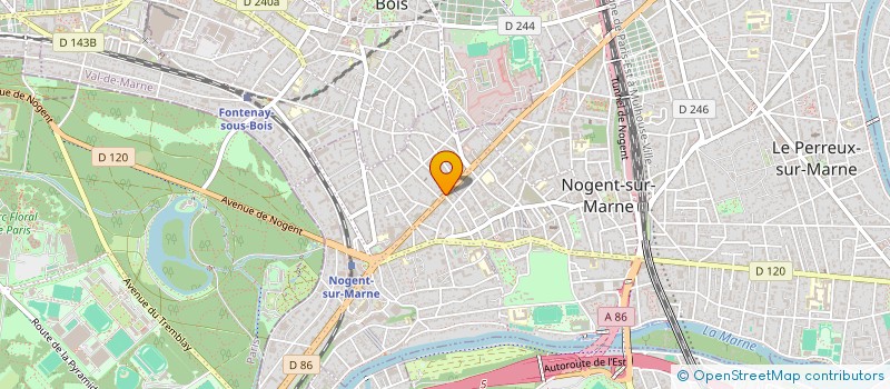 localisation de l'entreprise MADAME CORALINE CHICHE  NOGENT-SUR-MARNE