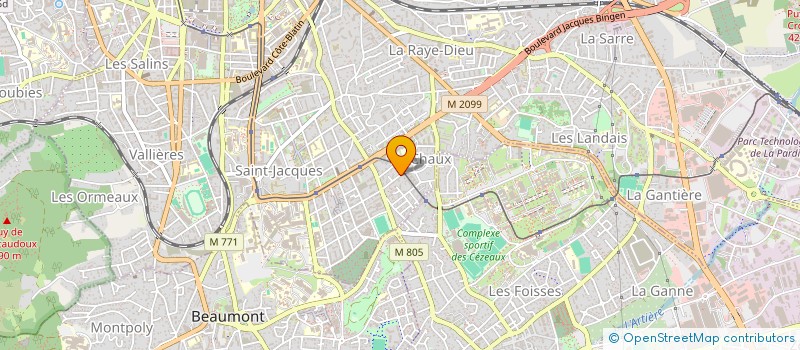 localisation de l'entreprise MADAME CORALINE CHINA  CLERMONT-FERRAND