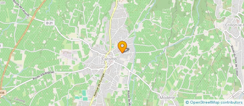 localisation de l'entreprise MADAME CORALINE CLAUDE  CAROMB