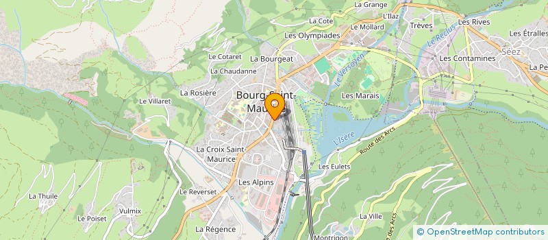 localisation de l'entreprise MADAME CORALINE COEURT  BOURG-SAINT-MAURICE