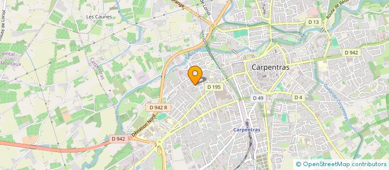localisation de l'entreprise MADAME CORALINE COURBIERE  CARPENTRAS