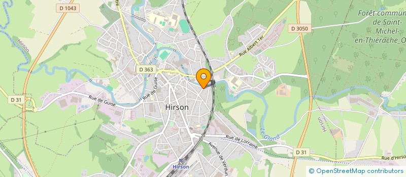 localisation de l'entreprise MADAME CORALINE DA CUNHA  HIRSON