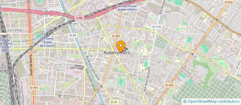 localisation de l'entreprise MADAME CORALINE DE CHIARA à AUBERVILLIERS