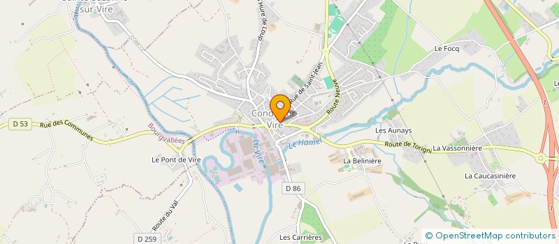 localisation de l'entreprise MADAME CORALINE DEBON  CONDE-SUR-VIRE