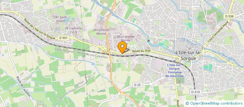 localisation de l'entreprise MADAME CORALINE DI MEGLIO  L ISLE SUR LA SORGUE