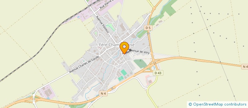 localisation de l'entreprise MADAME CORALINE FABIANI  FERE-CHAMPENOISE