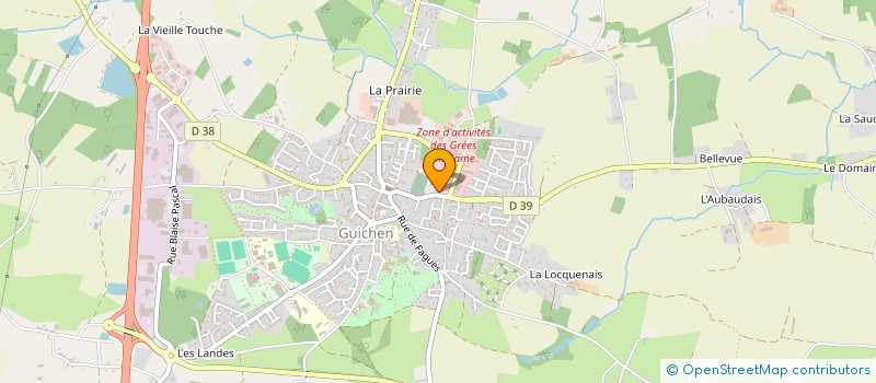 localisation de l'entreprise MADAME CORALINE FANTONY  GUICHEN