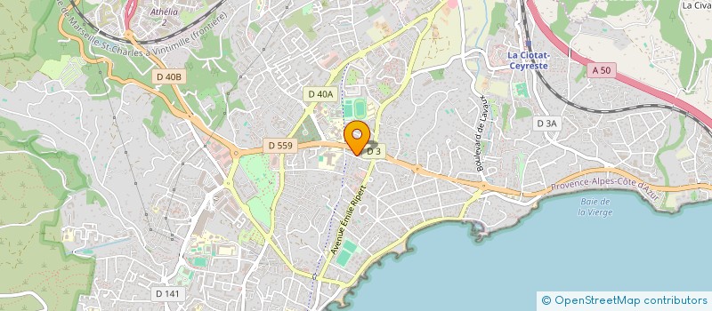 localisation de l'entreprise MADAME CORALINE FLANDIN-BLETY à LA CIOTAT