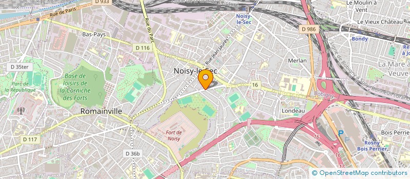localisation de l'entreprise MADAME CORALINE GARNIER à NOISY-LE-SEC