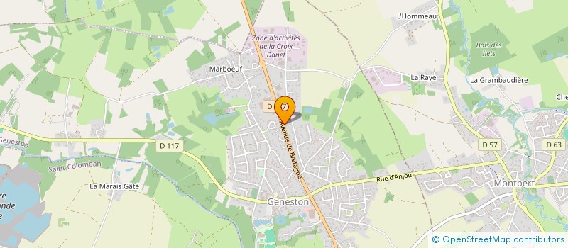 localisation de l'entreprise MADAME CORALINE GENAUDEAU  GENESTON