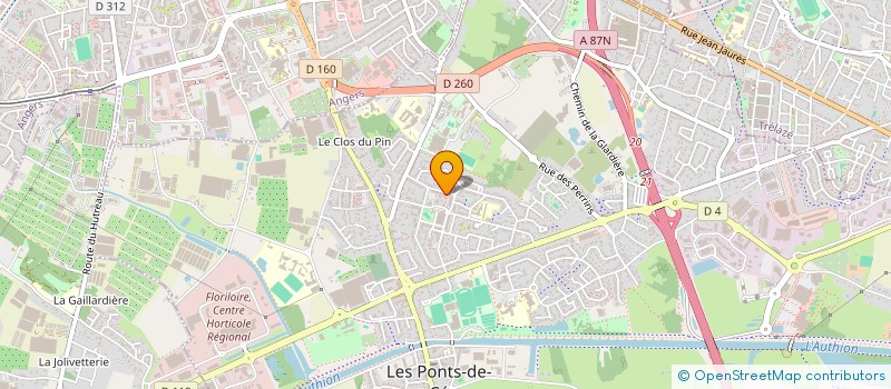 localisation de l'entreprise MADAME CORALINE GRONDIN à LES PONTS-DE-CE