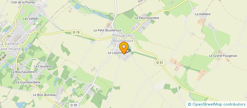 localisation de l'entreprise MADAME CORALINE GUERET  RIVES-DU-FOUGERAIS