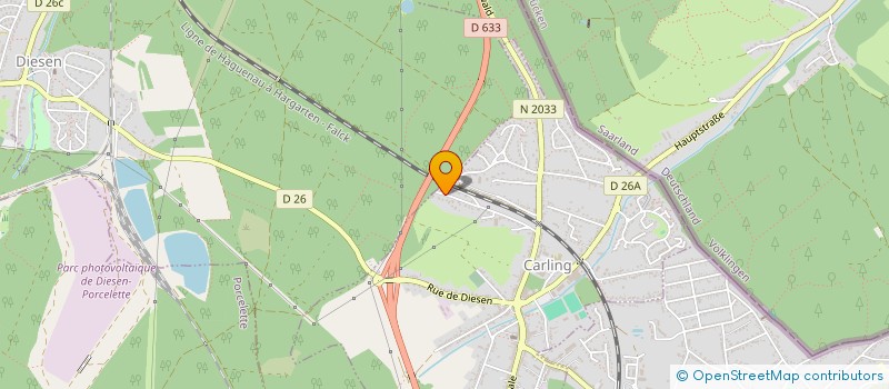 localisation de l'entreprise MADAME CORALINE HENNICK  CARLING