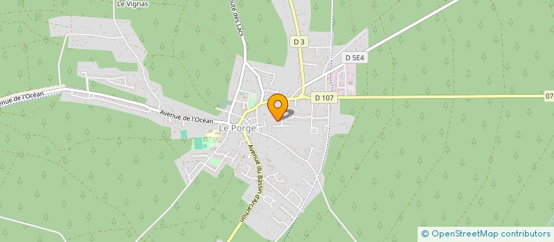 localisation de l'entreprise MADAME CORALINE HERVIS  LE PORGE