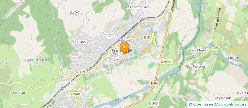 localisation de l'entreprise MADAME CORALINE HUGUE  EMBRUN