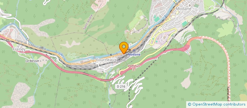 localisation de l'entreprise MADAME CORALINE JOLY  MODANE