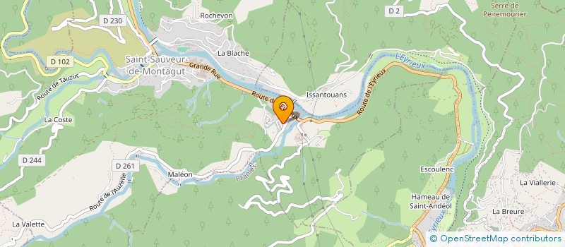 localisation de l'entreprise MADAME CORALINE KANDOUCI  SAINT-SAUVEUR-DE-MONTAGUT